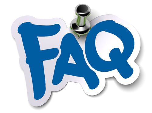 Drawing of the letters F A Q
