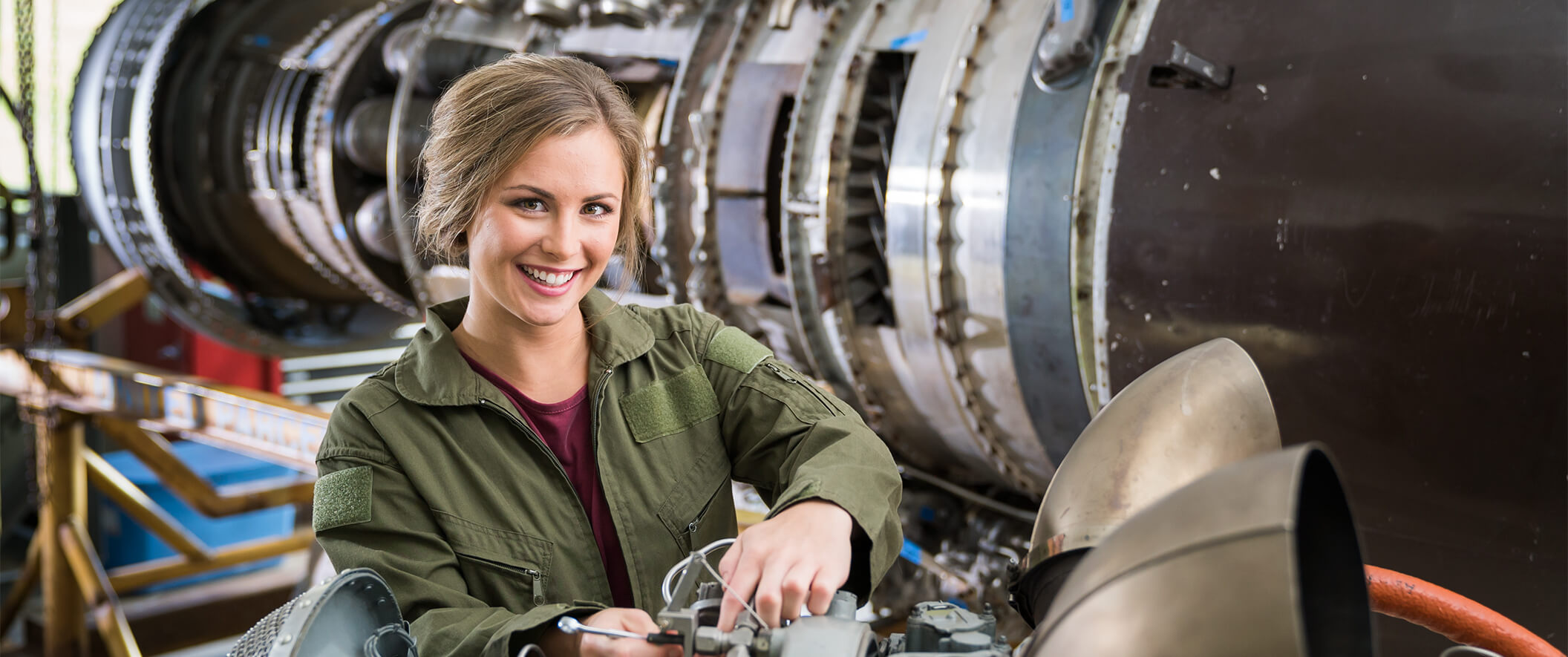 female aviation student