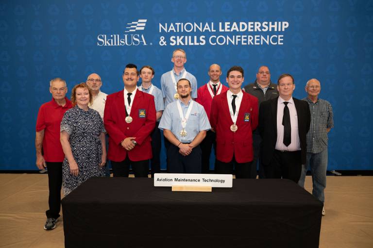 Bryan Hunt at Skills USA with others